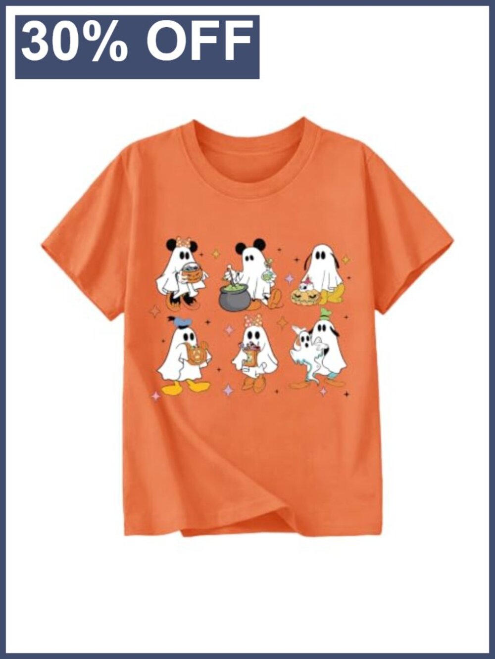 Kids Halloween Ghost Tie Dye Short Sleeve Tee